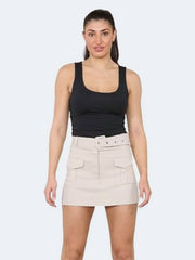 Women's Cargo Pocket Mini Skirt