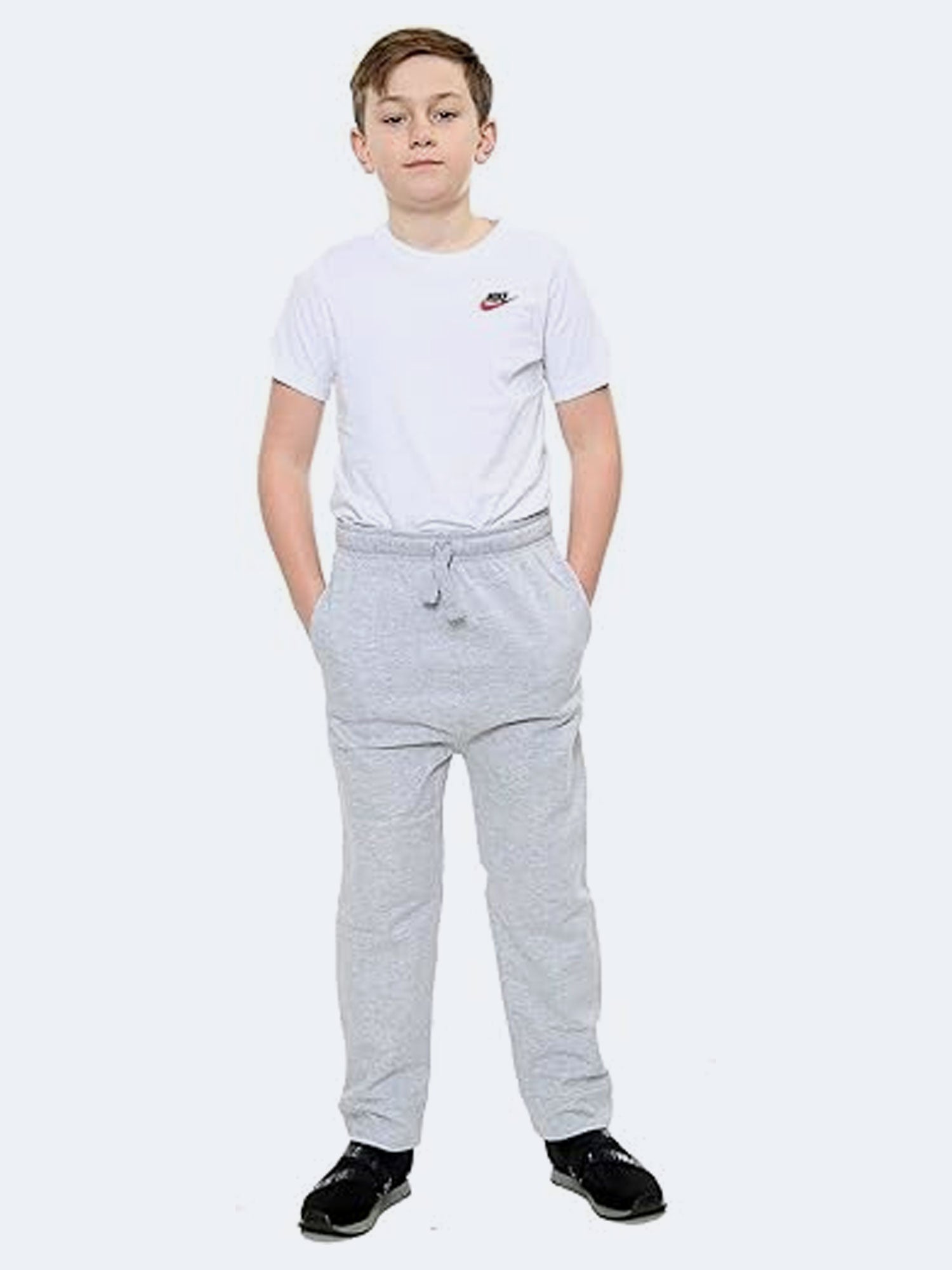 Kids Boys Girls Sports PE Fleece Jogging Bottoms Pants