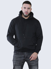 Men Plain Fleece Pullover Hoodie Sweatshirt Top