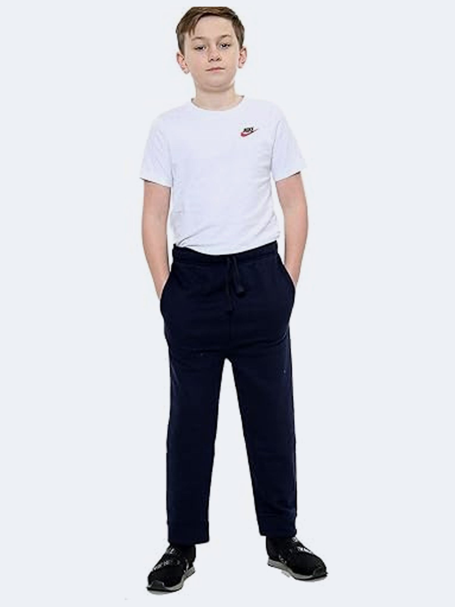 Kids Boys Girls Sports PE Fleece Jogging Bottoms Pants