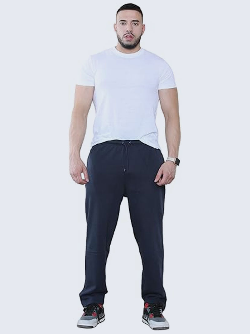 Mens Open Hem Sweatpants Fleece Jogger