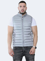 Men's Gilet Casual Winter Body Warmer Jacket, Gents Sleeveless Quilted Bodywarmer Padded Puffer Zip Up Coat